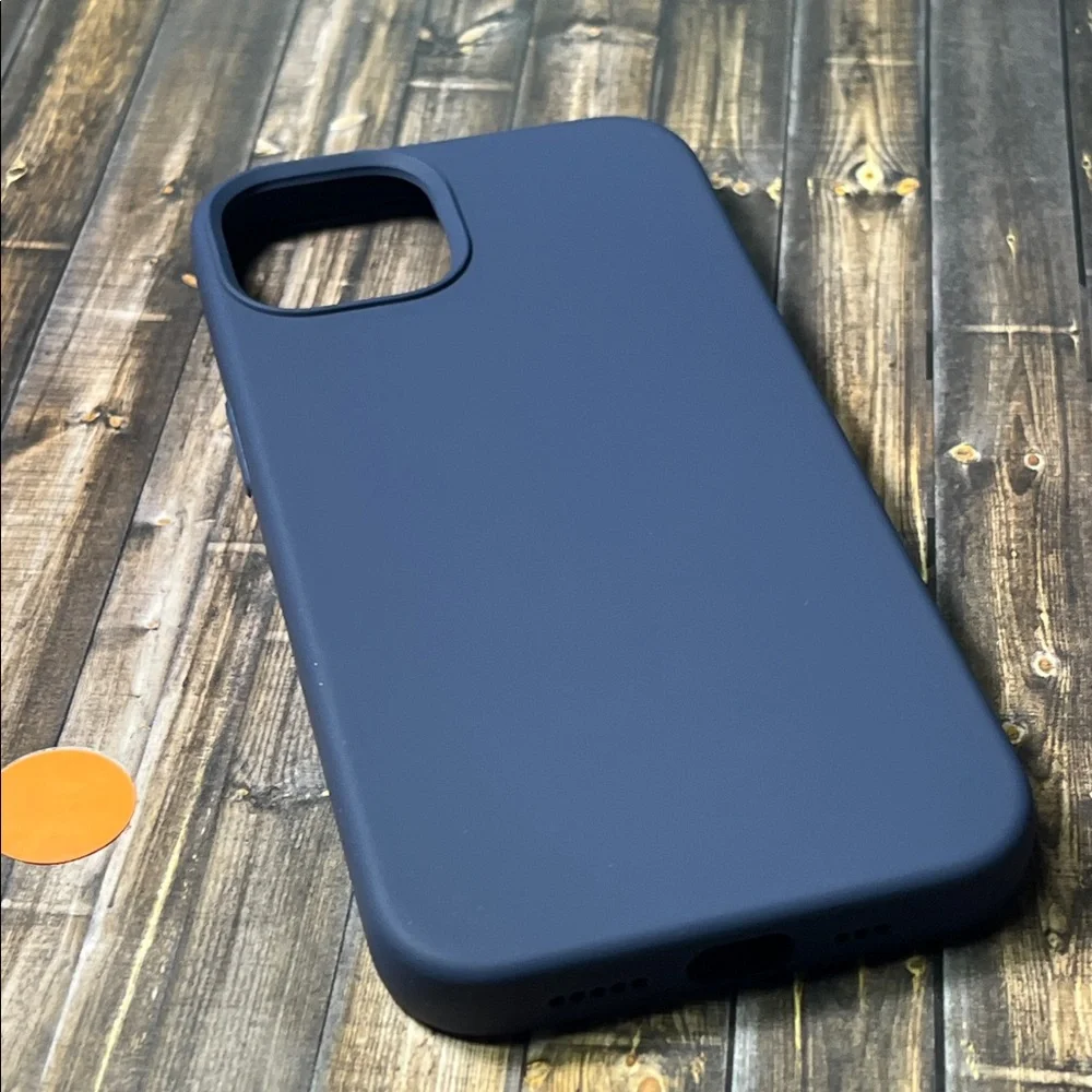 5for$10 Midnight Blue iPhone 13 Phone Case Silicone Microfiber Lining Phone